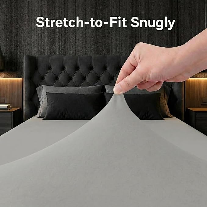 Stretchy Full Size Fitted Sheet - Image 2