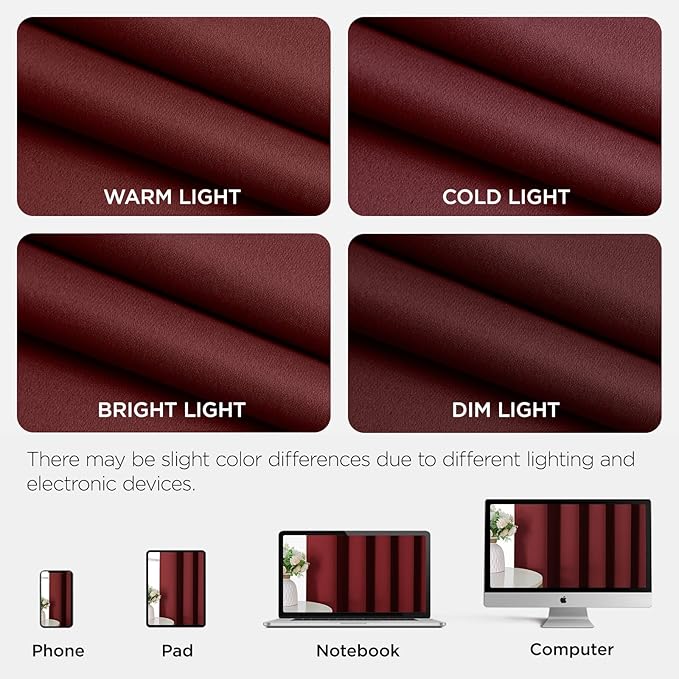 Joydeco Blackout Door Curtain for Doorway Privacy 108 Inches Long, Grommet - Image 8