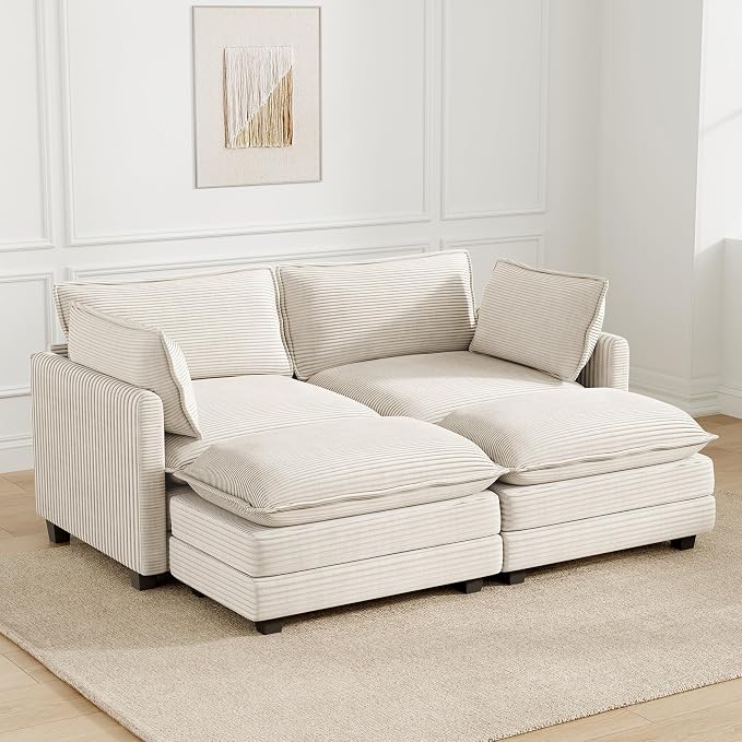 78'' Modular Sectional Cloud Couch - Image 9