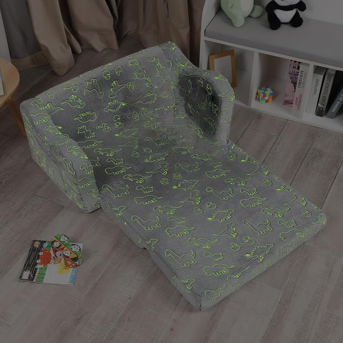 MOMCAYWEX Kids Sofa, 2-in-1 Flip-Out Foam Couch - Image 4