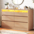 Jocoevol Modern LED 6 Drawer Dresser by JOCOEVOL