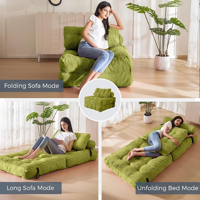 MAXYOYO Folding Sofa Bed, Convertible Sleeper Chair - Image 3