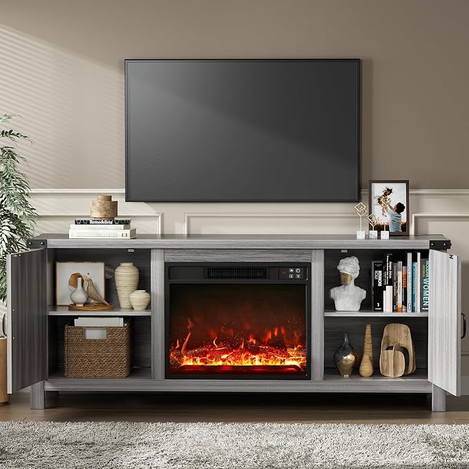 YESHOMY Fireplace TV Stand - Image 4
