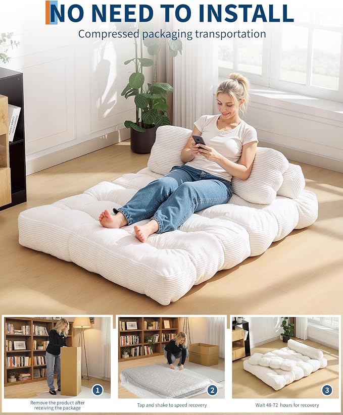 Folding Sofa Bed, Convertible Folding Out Sofa Bed - Image 7