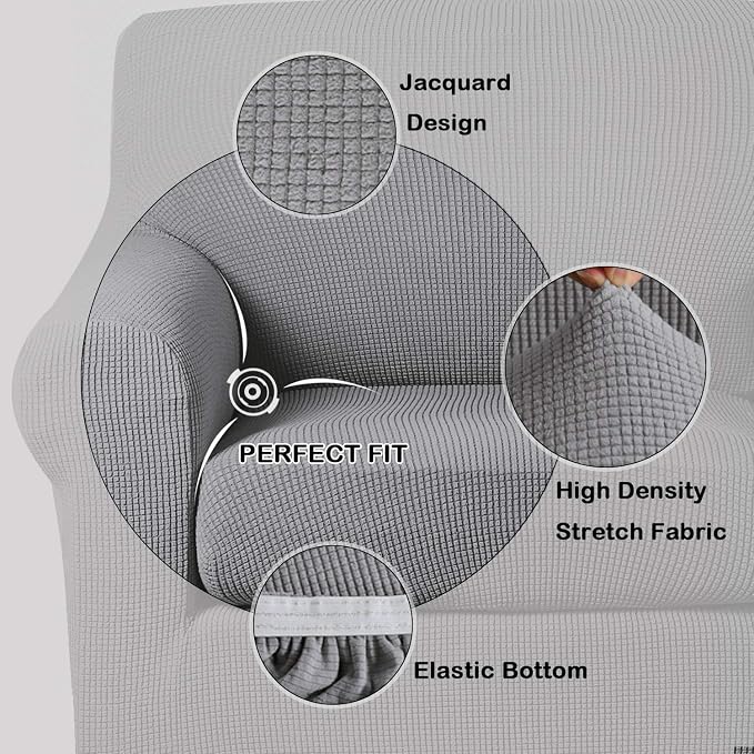 Turquoize 2 Piece Chair Covers Chair Slipcovers - Image 3