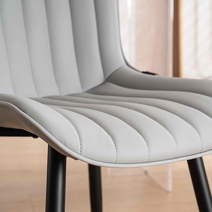YOUNUOKE Mid-Century Modern Dining Chairs Set of 2, Armless Accent Chair - Image 9