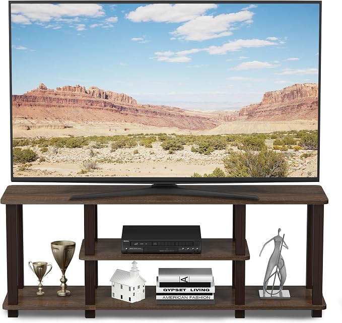 Furinno Turn-N-Tube No Tools 3D 3-Tier Entertainment TV Stand up to 50 inch TV - Image 3