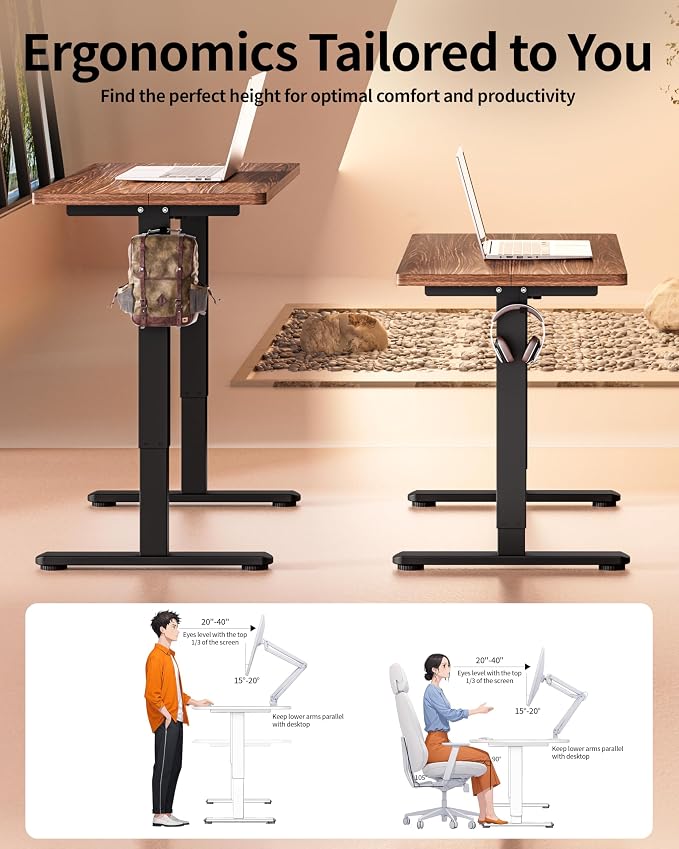 BIZUM Standing Desk Electric Adjustable Computer Desk-Stand up Desk Office - Image 4