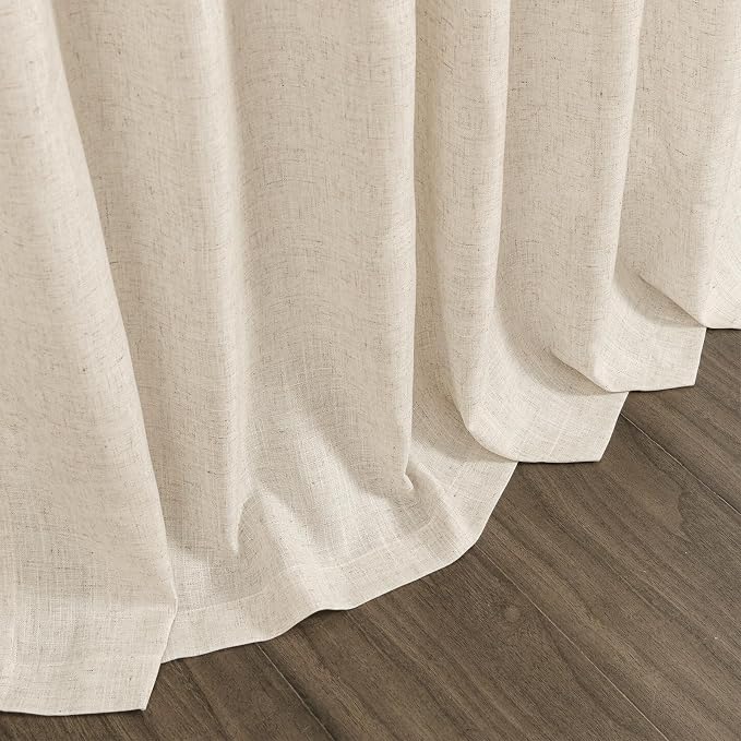 Linen Curtains for Living Room 90 Inches Long Modern Farmhouse Decor Light - Image 9