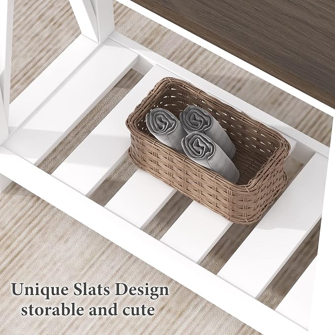 ChooChoo Farmhouse End Table, Narrow Side Table, Slim End Table - Image 7