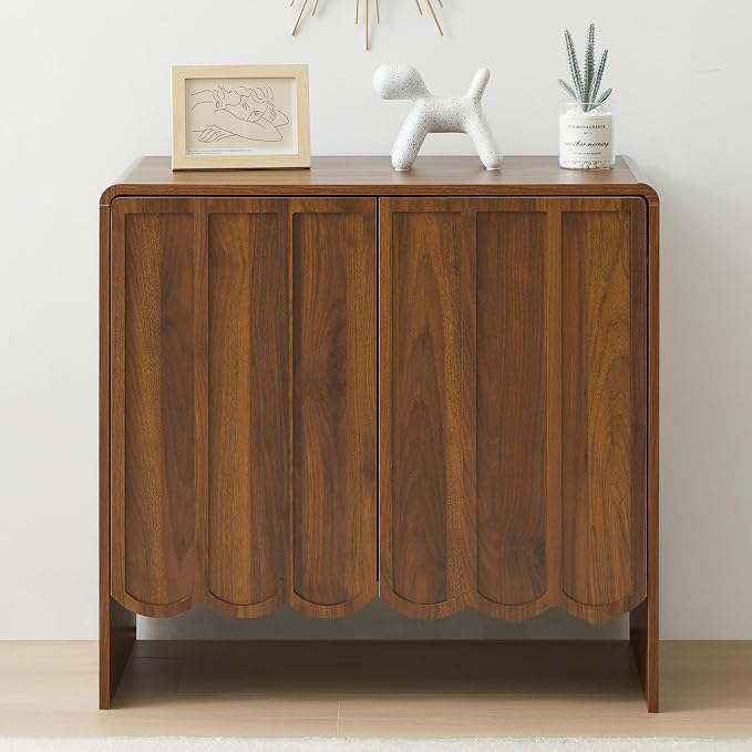 ORRD Sideboard Buffet Cabinet Set of 2, Accent Storage Cabinets - Image 7