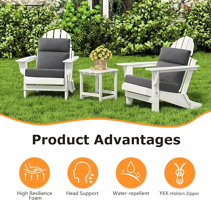 Unimatta Outdoor High Back Chair Cushion Seat Pads, 44 x 21 Inch - Image 2