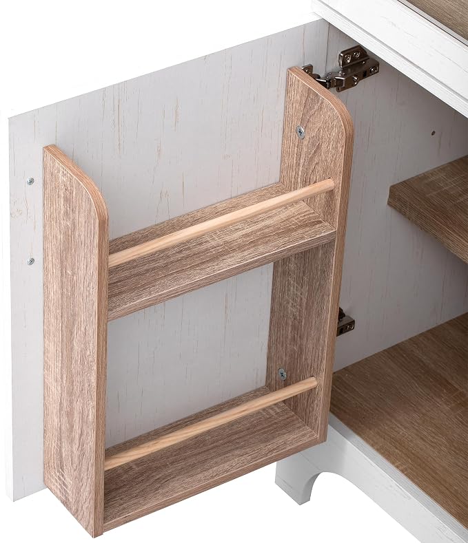 VilroCaz 71" Tall Arched Kitchen Pantry - Image 9