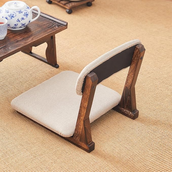Meditation Chair with Back Support, Japanese Floor Chair, Back Jack - Image 2