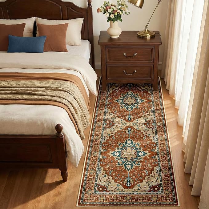 RELEANY Area Rugs 2'x6' Runner Rug Non Slip Washable - Image 3