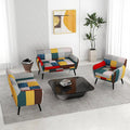 Bonzy Home Modern Colorful 3 Piece Coroful Fabric Sofa Set, Included Accent by BonzyHome