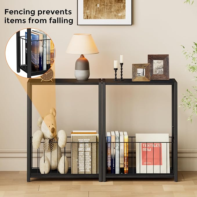 Homleke Narrow Side Tables Set of 2 - Image 4