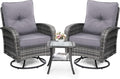 wildformers Luxury Outdoor Swivel Wicker Glider Patio Chairs by wildformers
