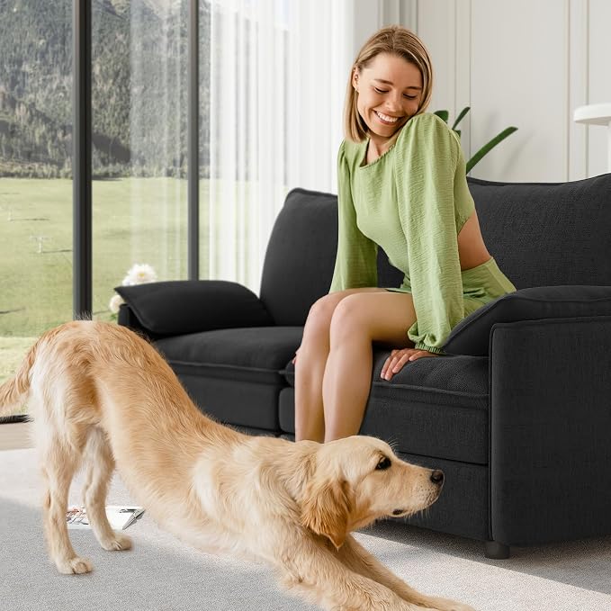 Vesgantti 74" Loveseat Sofa for Living Room, Comfy Cloud Couch Deep Seat - Image 5