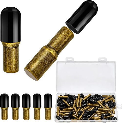 58 Pcs Shelf Pegs Pins, 5mm 1/4 Inch Dual Diameter Metal Shelf Support Pegs by Cerpourt