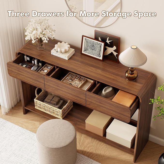 Nasonet Mid Century Modern Console Table, Entryway Table - Image 4