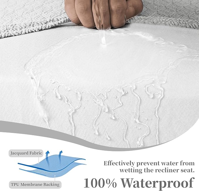 100% Waterproof Sectional Recliner Couch Covers - Image 4