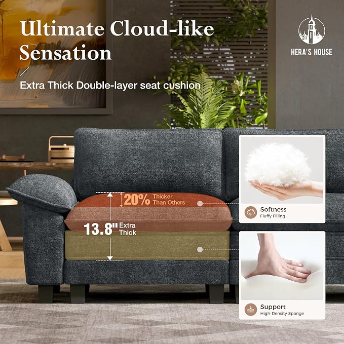 HERA'S HOUSE 158" Modular Sectional Sofa, Oversized L Shaped Couches - Image 3