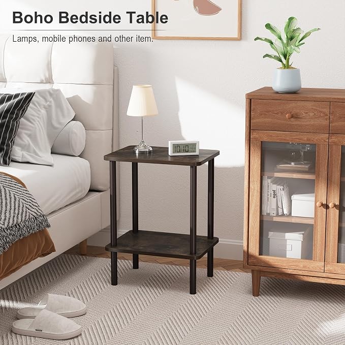 Apicizon 2 Tier End Table, Small Side Table - Image 7
