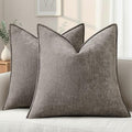 decorUhome Summer Couch Euro Sham Throw Pillow Covers 24x24 Set of 2, by decorUhome