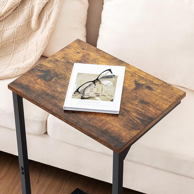 AMHANCIBLE C Shaped End Tables, Couch Side Tables that Slide Under, TV Trays - Image 7