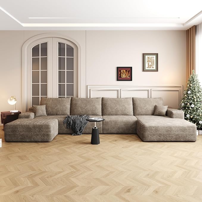 136" Sectional Couches for Living Room Cloud Couch Sofa - Image 8