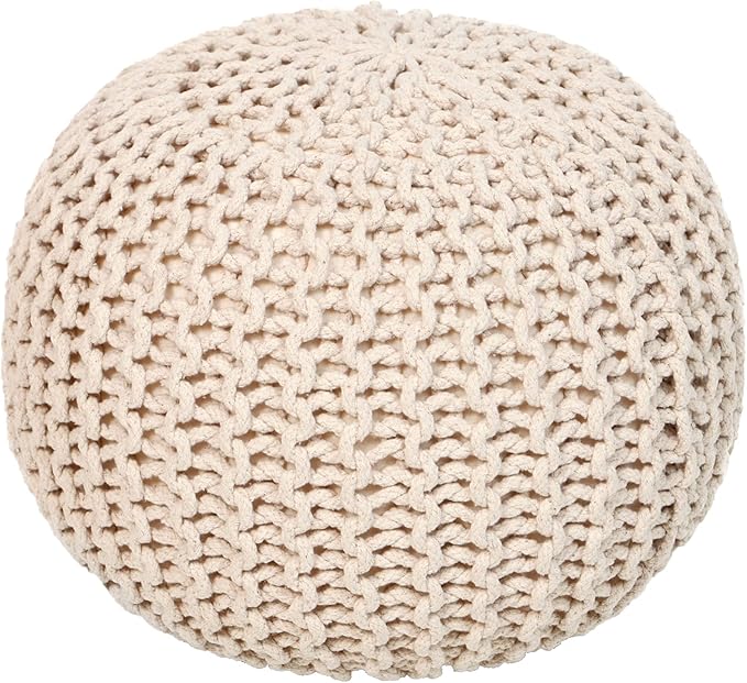 REDEARTH Round Pouf Ottoman by REDEARTH