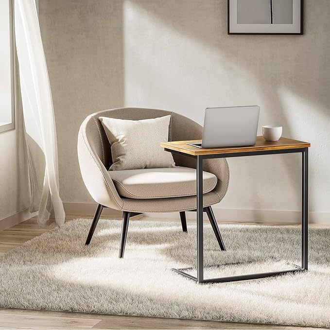 Pipishell C Shaped End Table Set of 2, Side Table - Image 6
