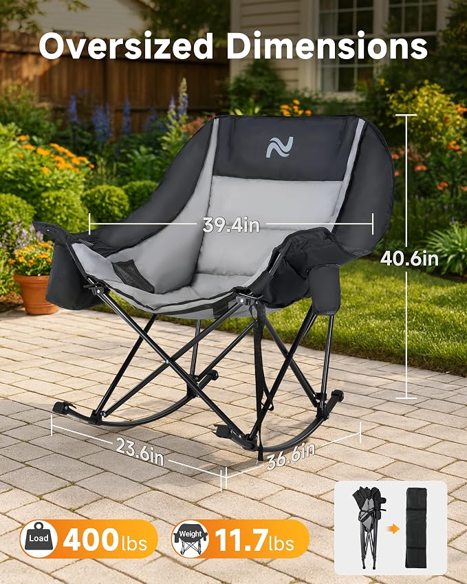 Slsy Oversized Rocking Camping Chair - Image 6