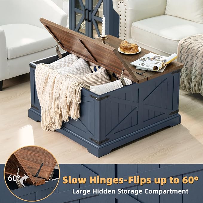 Joaxswe Farmhouse Coffee Table - Image 4