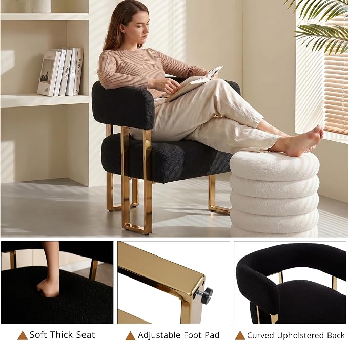 Modern Barrel Accent Chair - Image 4
