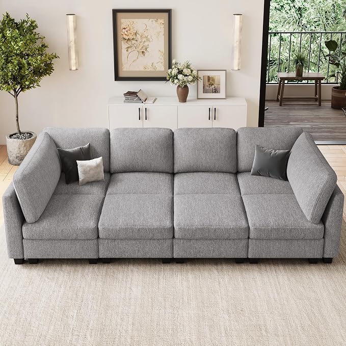 Belffin 111" Cloud Sectional Sleeper Sofa - Image 3
