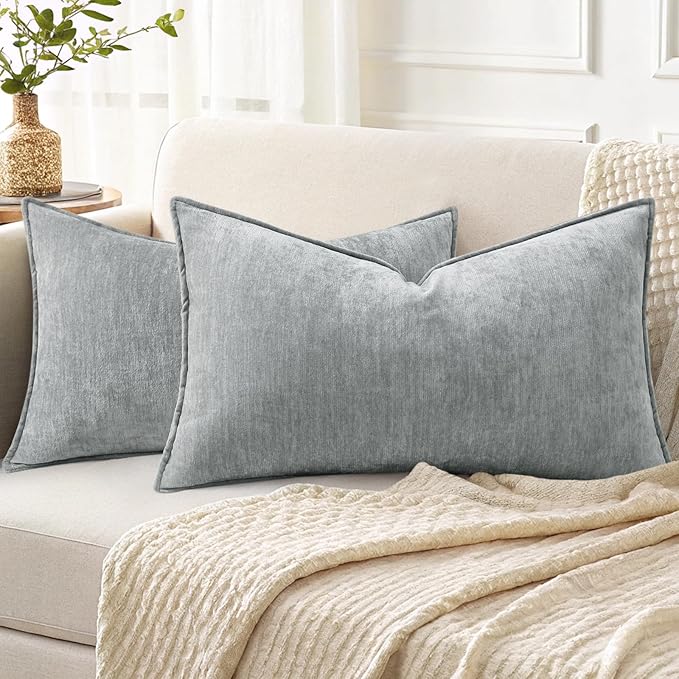 decorUhome Summer Couch Throw Pillow Covers 12x20 Set of 2, Decorative Soft by decorUhome