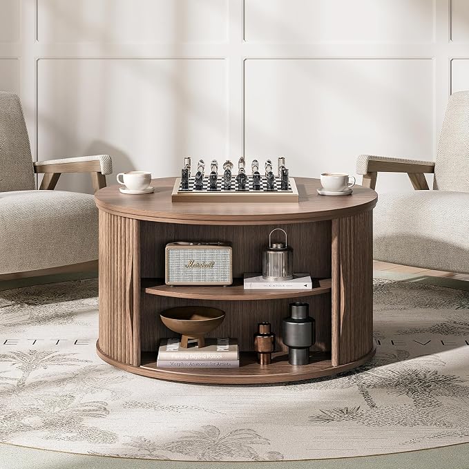 JOINICE 31.5" Round Lift Top Coffee Table - Image 5