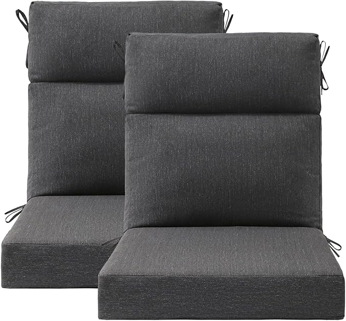 Unimatta Outdoor High Back Chair Cushion Seat Pads, 44 x 21 Inch by Unimatta