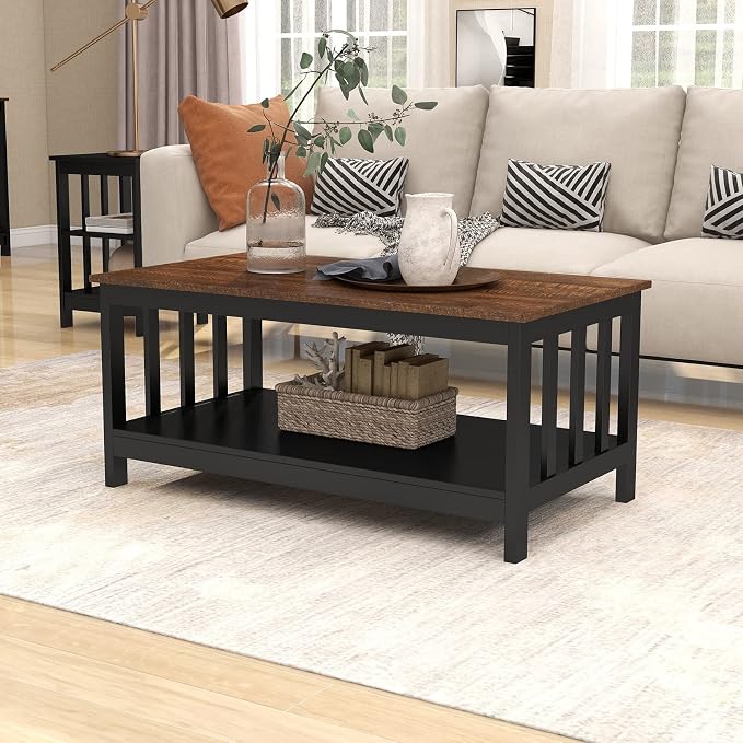 ChooChoo Farmhouse Coffee Table, 40 Inch by ChooChoo