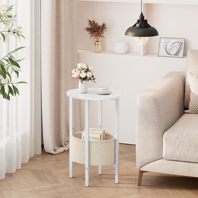 Vagusicc Round Side Table End Table - Image 2