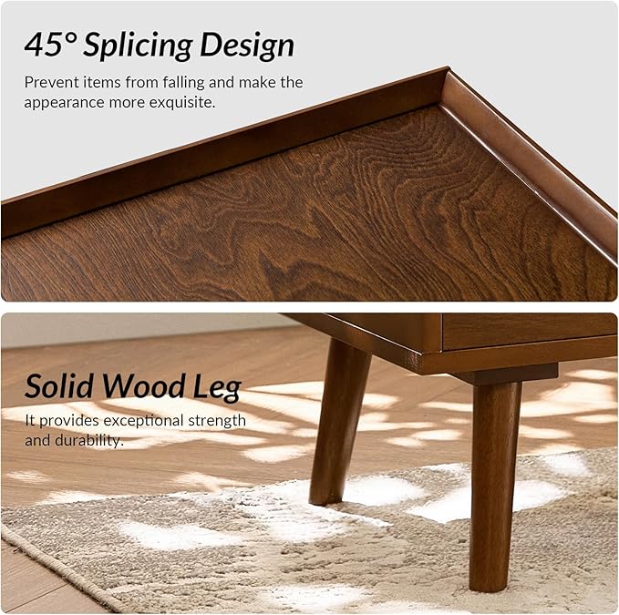 HULALA HOME 2 Drawer End Table - Image 5