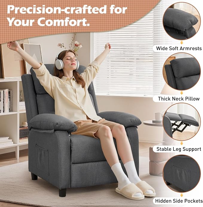 Korser Recliner Chair, Living Room Chairs - Image 5