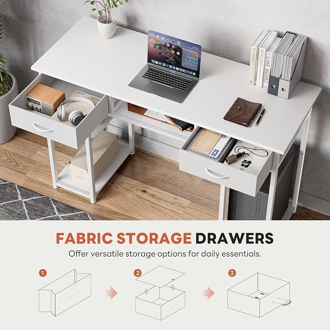 DUMOS 48" Small Computer Home Office Desk - Image 7