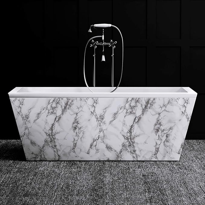 Livelynine 197x24 Inch Marble Contact Paper Peel and Stick Countertops - Image 3