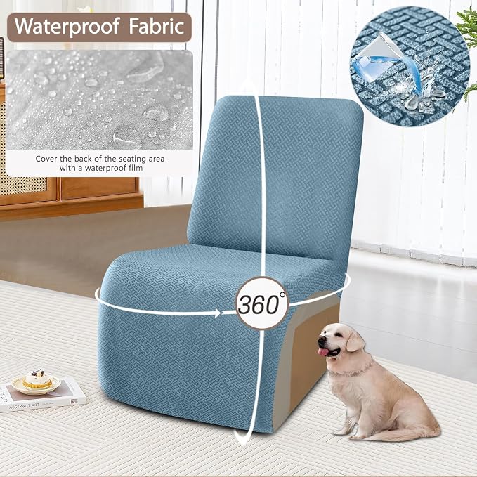 ALIECOM 100% Waterproof Recliner Sectional Couch Covers L Shape Stretch Corner - Image 4