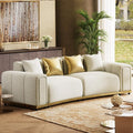 104" Oversized Velvet Chesterfield Couch by ModernSofaforLivingRoom