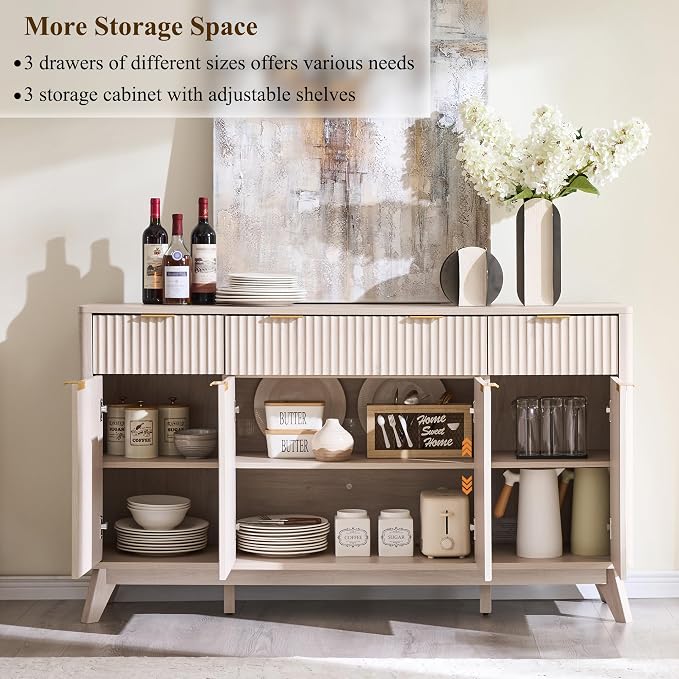 T4TREAM Large Buffet Sideboard Cabinet - Image 4