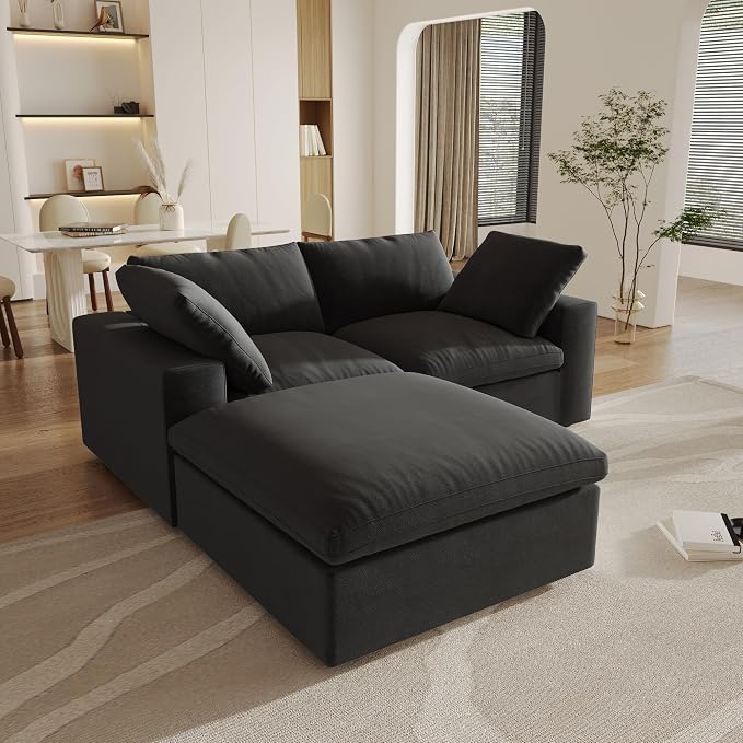 Cloud Modular Sectional Sofa Couch, 80.3" L Shaped Convertible Couches - Image 3
